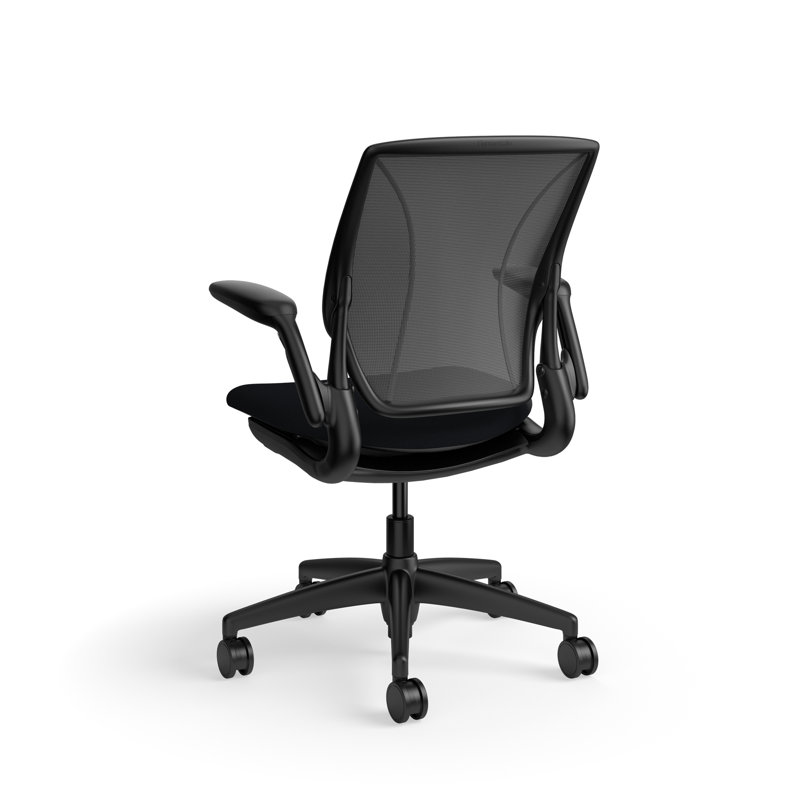 Fauteuil de travail ergonomique avec dossier Caraway World ML et siège rembourré Corde 4, Gris foncé / Noir, Noir