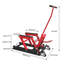 Cric de levage hydraulique pour motocyclette, capacité de 1500 lb, table élévatrice portative à ciseaux pour VTT avec 4 roulettes, support de levage hydraulique à pédale pour VTT UTV Powersports