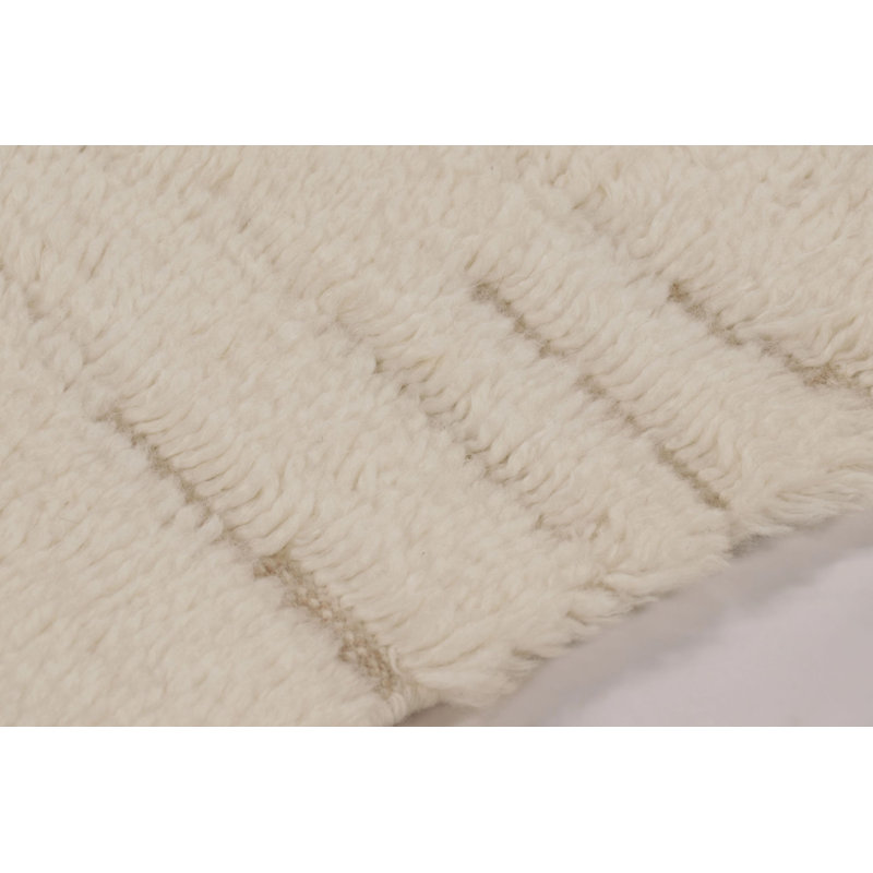 Moroccan Wool Area Rug in White