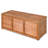 Costway 47.5'' W 47 Gallons Solid Wood Acacia Deck Box in Natural