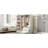 Doorless Wooden Storage Wardrobe For Dedroom With Shelves And 3 Drawers-618283396