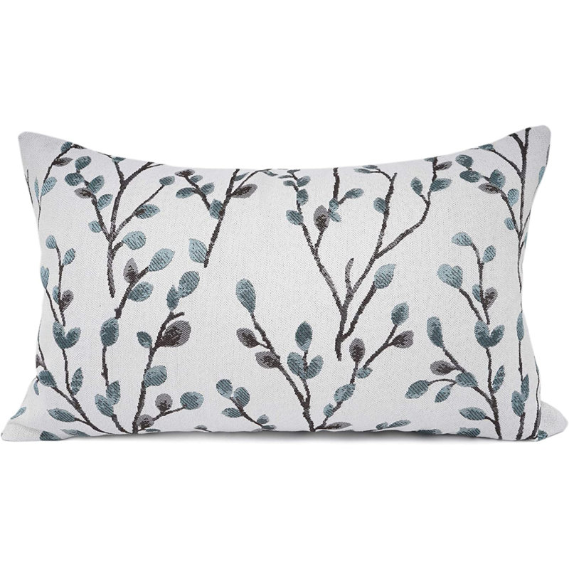 Embroidered Outdoor Pillow Cover