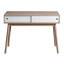 Console de table d'entrée avec espace de rangement et pieds en bois, canapé derrière le canapé pour le couloir, salon, couleur naturelle