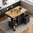 Creg Rolling Mobile Kitchen Island Cart with Drop-Leaf Top, Pull-Out Storage, and Locking Casters-1799096569