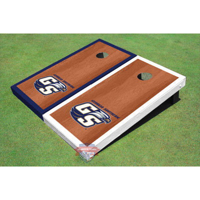 All American Tailgate Solid + Manufactured Wood Cornhole Set
