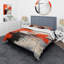Ensemble de housse de couette Red and White Chaos Unleashed I - Abstract Collages-101240548