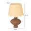 Lampe en résine avec abat-jour festonné