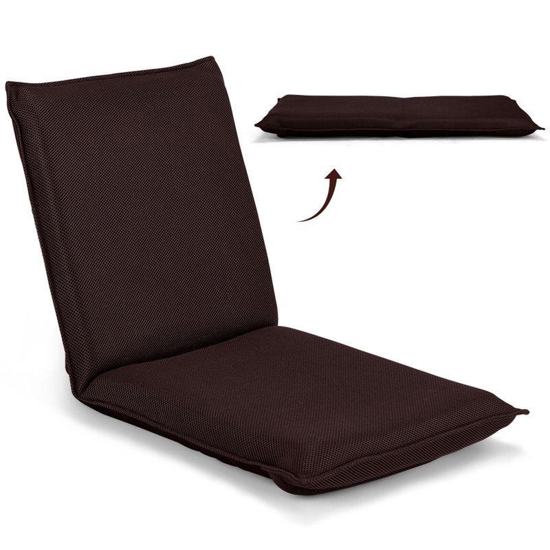 Isabelle & Max Reclining and Tilting Floor Game Chair, Brown