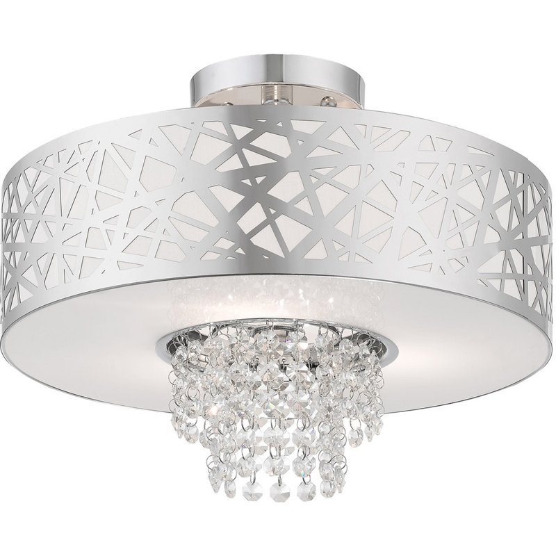 Semi Flush Mount, Polished Chrome