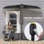 265cm Wall Mount Parasol-2138900868