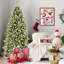 Arbre de Noël artificiel, pin à charnières luxueux avec aiguilles mixtes en PE + PVC pour la décoration de Noël intérieure / extérieure