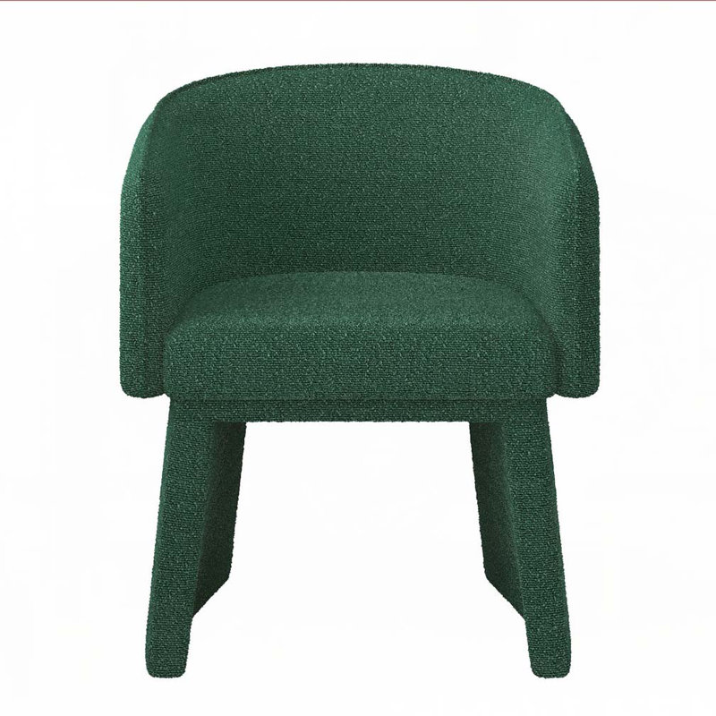 Tallu Upholstered Accent Chair, Green Fabric
