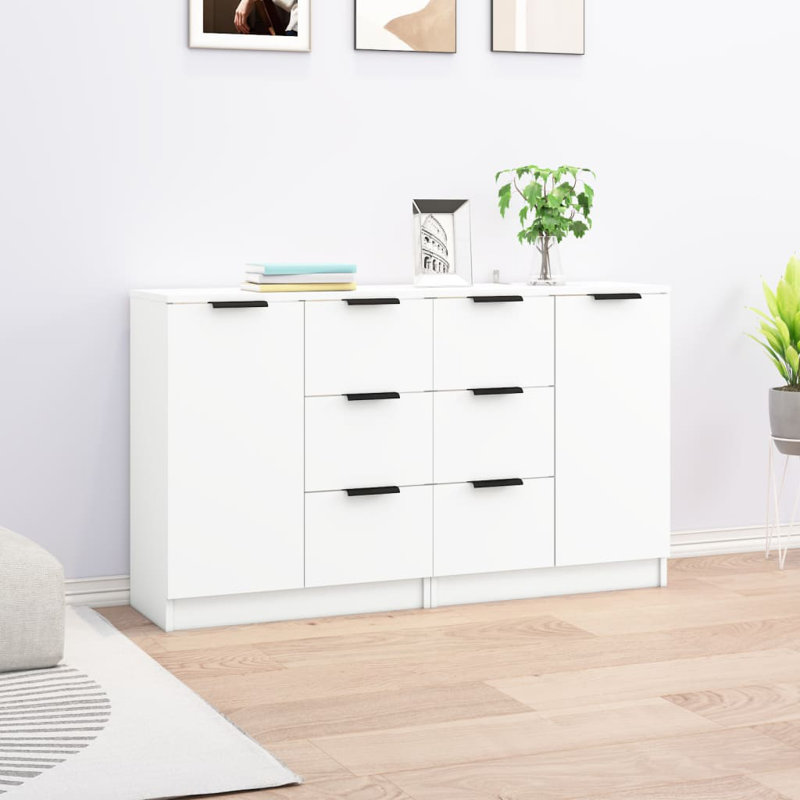 Hussar 120cm Sideboard, White
