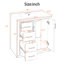 Armoire de meuble-lavabo autoportante en bois massif 30 po avec lavabo en céramique-1781000065