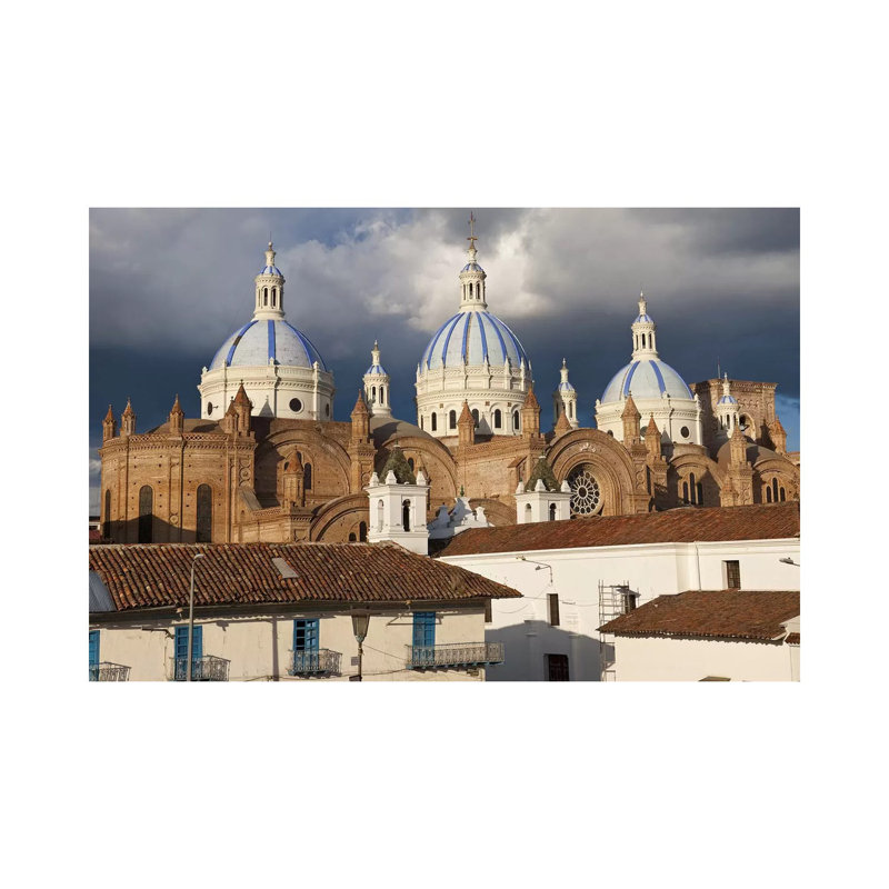 Low Angle View Of A Cathedral, Immaculate Conception Cathedral, Cuenca - Wrapped Canvas Print, 152.5 cm H x 101.5 cm W