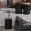 Ensemble de 2 repose-pieds gigognes avec couvercle HOMcom