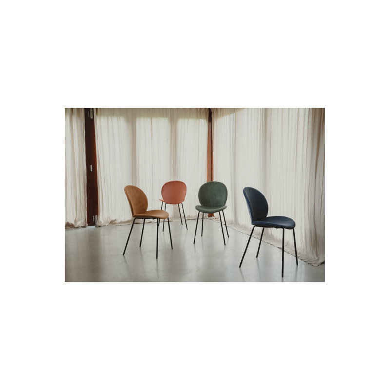 Bonnet Upholstered Dining Chair, Yellow