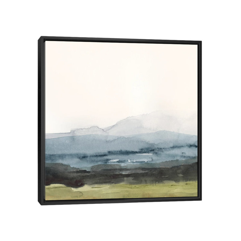 Blue Ridge Bound I - reproduction d'art murale - toile encadrée, H 37 po x l 37 po, Noir