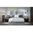 Pisa Velvet Upholstered Platform Bed Frame with Adjustable Headboard, Solid Wood Beam Support System, No Box Spring Required-2110187614-2110187601