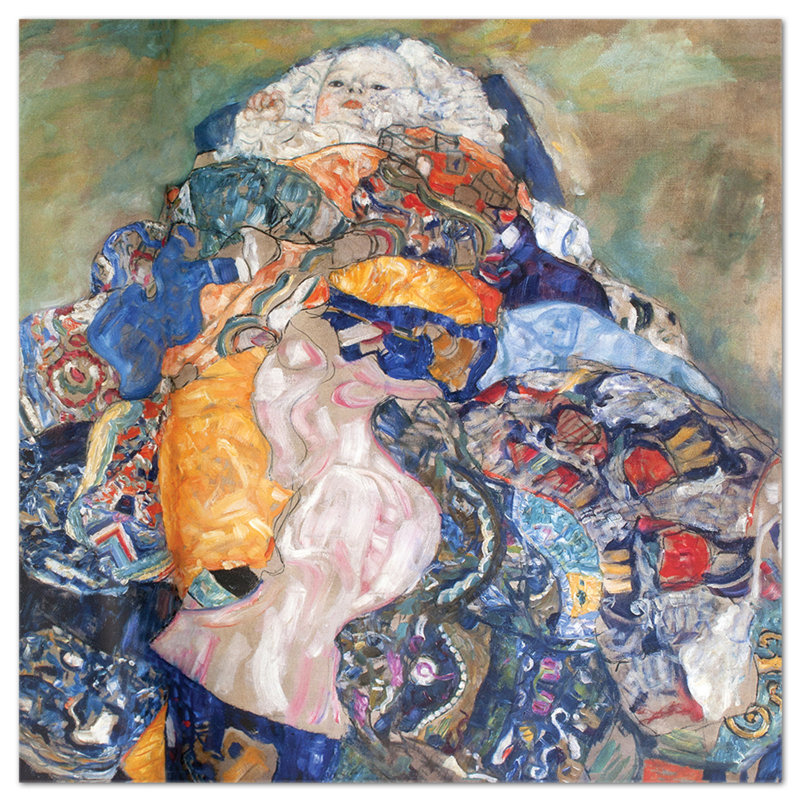 The Child by Gustav Klimt - 1 Piece Painting, 65cm H x 65cm W