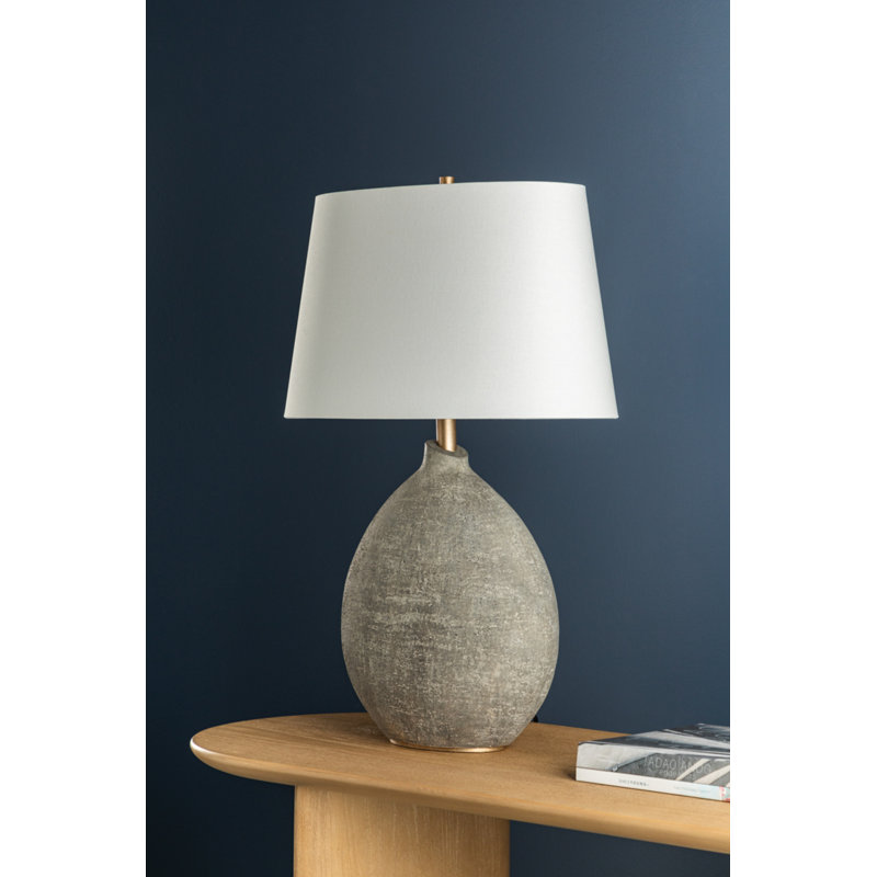 Denali 28.5" 1-Light Ceramic Table Lamp, Gray