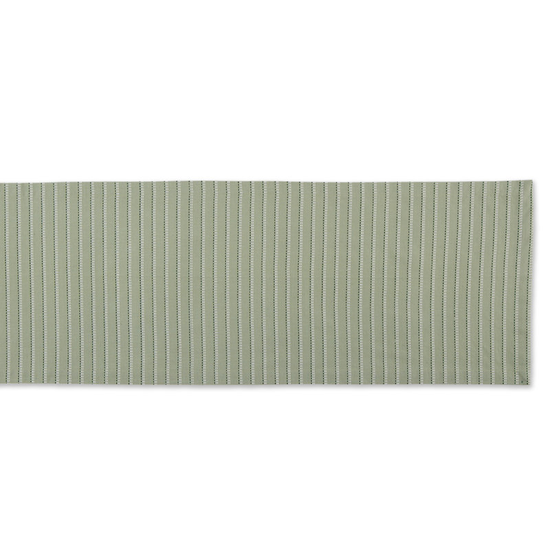 Chrysti Striped 100% Cotton Table Runner, 108" L x 14" W