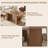 70.8" Dining Table for 6-10, Modern Dining Room Table with Storage, Wood Kitchen Table with Fluted Legs, Dinner Tables for Kitchen Dining Room-1971112477
