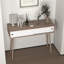 Console de table d'entrée avec espace de rangement et pieds en bois, canapé derrière le canapé pour le couloir, salon, couleur naturelle