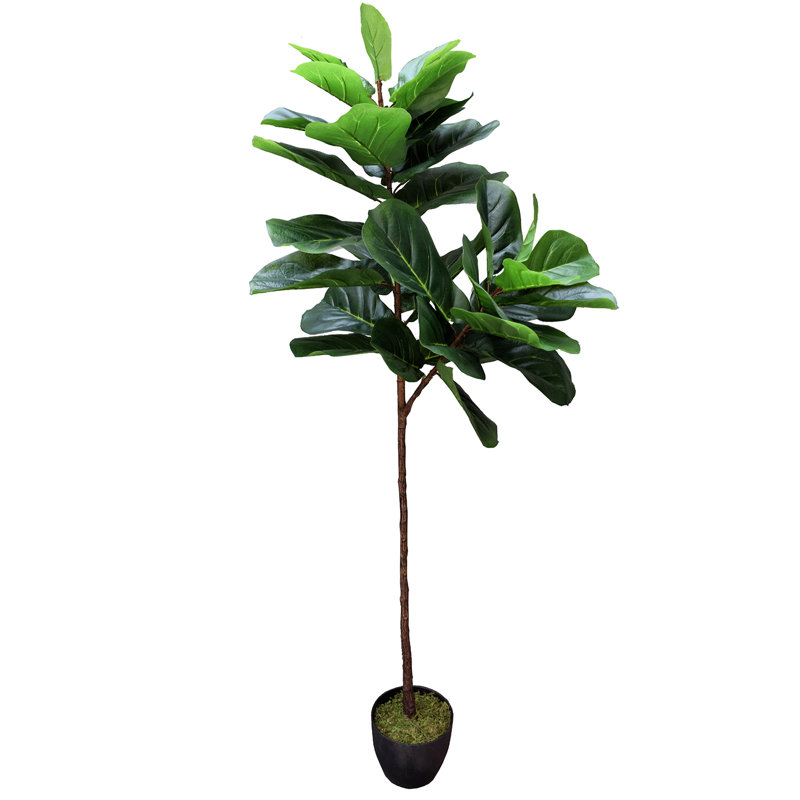 66'' Faux Fiddle Leaf Fig Tree in Pot