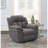 Charcoal Upholstered Power Glider Recliner