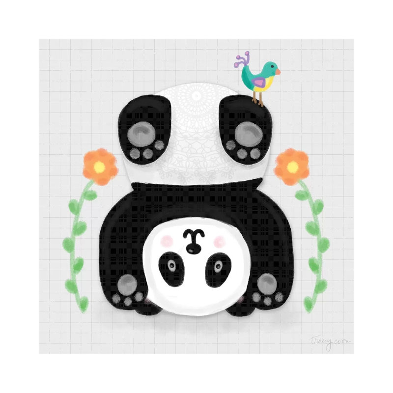 Tumbling Pandas IV by Noonday Design - Wrapped Canvas Painting, 66.04 cm H x 66.04 cm W x 3.175 cm D
