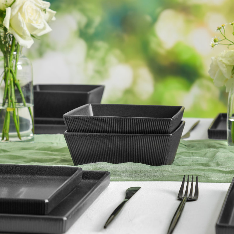 Stone Lain Grace 24-Piece Dinnerware Set Stoneware