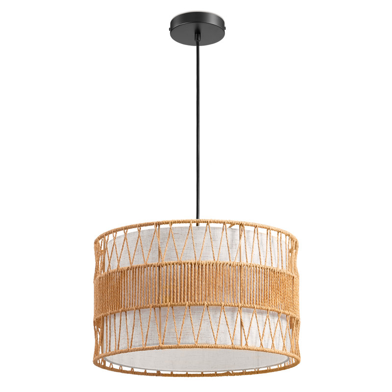 Luminaire suspendu tambour 1 lumière