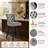 Counter Height Swivel Stools with Back, Upholstered Kitchen Island Chairs, Solid Wood Frame with Nailhead Trim, Set of 4-89112578-89112579