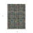 3' X 5' Fern Green Purple And Teal Blue Medallion Washable Indoor Outdoor Area Rug