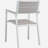 Maine Aluminum Outdoor Patio Two Arm Chairs in White Light Gray by Modway-945555792