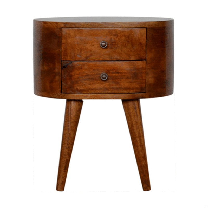 Rounded Bedside Table