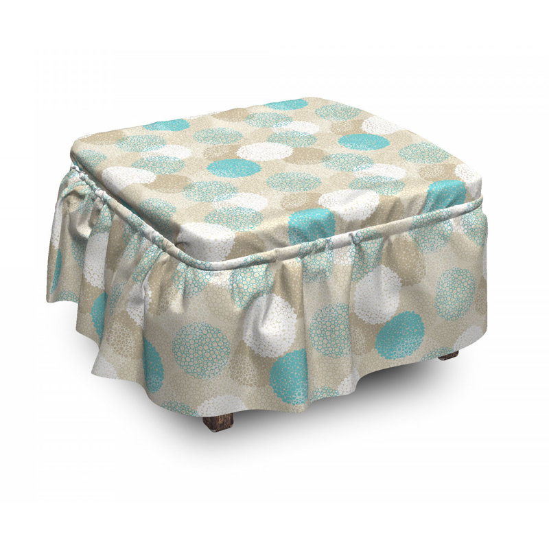 Housse pour repose-pieds Dots and Circle Motifs
