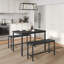 Tuleah 4 - Person Four Leg Dining Set-662685757
