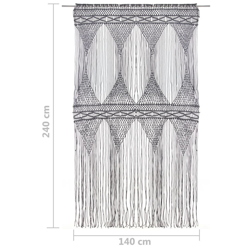 Lasseter Sheer Curtain Single Panel, Anthracite