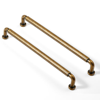 Vintage Rounded-Bar Cabinet Pull Handles For Kitchen Cabinets, Dressers & Classic Furniture Makeovers