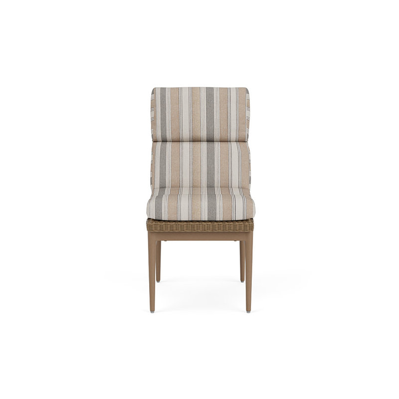 Cascade Outdoor Dining Side Chair, Purveyor Pewter, Fawn