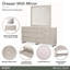 Commode marin à 6 tiroirs avec miroir - Gris