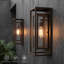 Applique murale d'extérieur 1 lumière H 18 po Polikron Classic, métal bronze huilé avec verre propre, Dusk to Dawn-1146128356-1178957518