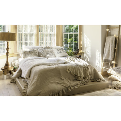 Reyna Cotton Semi Sheer Curtain Single Panel