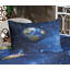Drap-housse et coussin décoratif Ambesonne, bleu-vert-106793091