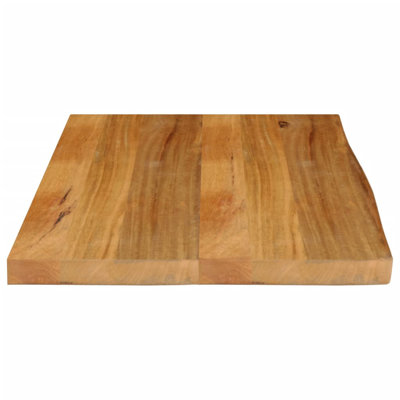 Tischplatte mit Baumkante aus massivem Mangoholz