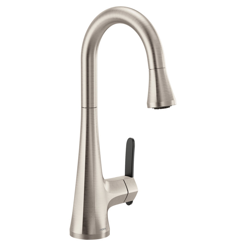 Sinema High Arc Pull Down Single Handle Kitchen Faucet with Power Clean and Reflex, Spot Resist Stainless