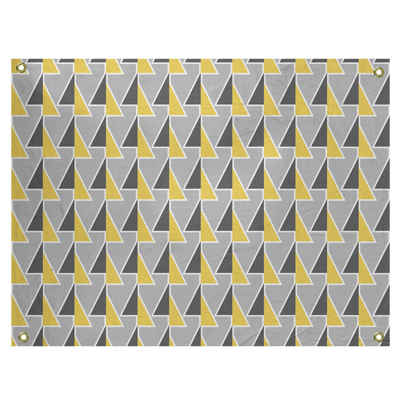 Tapisserie, H 26 po x l 36 po, Jaune
