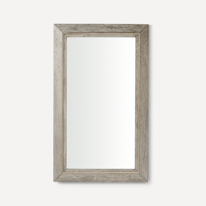 Craft Series Bathroom / Vanity Mirror, 40" x 24", Light Gray Oak